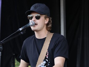 Owen Riegling performed during Lucknow's Music in the Fields in 2022. Photo by Kelly Kenny/Lucknow Sentinel.