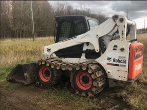 This skid-steer was stolen overnight between May 16 and 17. Supplied photo.