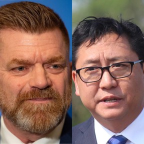 L-R: Brian Jean, UCP candidate for Fort McMurray-Lac La Biche; and Tany Yao, UCP candidate for Fort McMurray-Wood Buffalo. Photos by Azin Ghaffari and Vincent McDermott