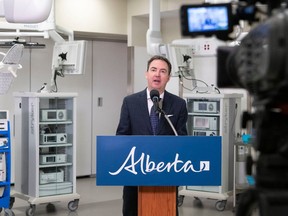 Minister of Health Jason Copping speaks in Calgary on September 7, 2022, and provides details on continued support for the Alberta Surgical Initiative and expanding access to surgeries in more Alberta communities. Chris Schwarz/Government of Alberta