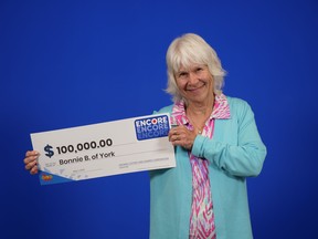 Bonnie Buchanan from the little village of York, won $100,000 on an Encore draw last month