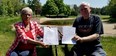 Linda Blasing and brother Steve Kerr say their grandfather gave Varney Pond to the conservation authority on condition that it remain open for public swimming. They've started a petition to support a bid to reopen it. Photographed Monday, May 29, 2023 in Varney, Ont. (Scott Dunn/The Sun Times/Postmedia Network)