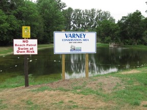 Saugeen Valley Conservation Authority will not fill Varney Pond this year due to safety and environmental concerns. (SVCA photo on Grey County website)
