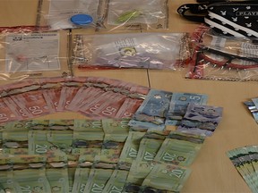 Project Renewal with the assistance of Belleville Emergency Response Unit & K9 and the Quine West OPP Street Crime Unit executed a Controlled Drugs and Substance Act Warrant in central Belleville on April 28, where drugs and weapons were seized. BELLEVILLE POLICE