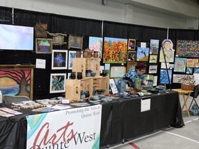 This large display of arts in Quinte West dominated one of the two ice rinks occupied by the Quinte West Home Show last weekend. JACK EVANS PHOTO