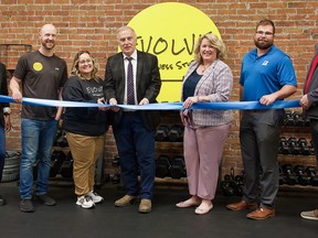 On Friday,  May 5th, Evolve Wellness owner Jessica Purchase was joined by Mayor Neil Ellis, a representative on behalf of MPP Todd Smith, Ingrid Moore on behalf of MP Ryan Williams,  Dale Hoard from the Belleville Chamber of Commerce and Downtown District BIA Executive Director Danielle Hanoman for an official ribbon cutting and grand opening ceremony. SUBMITTED PHOTO