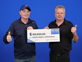 Two area men share $100,000 Encore prize.