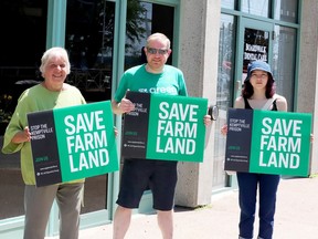 Green Party protest in Brockville