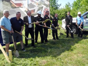 Cornwall fire station sod turning
