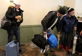 Janvier residents at the Clearwater hotel in downtown Fort McMurray prepare to go home on Tuesday, February 4, 2020. An accident at the water treatment plant in Janvier caused a temporary evacuation of parts of the community. Laura Beamish/Fort McMurray Today/Postmedia Network