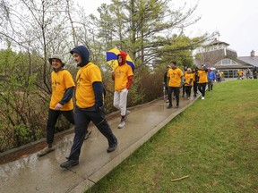 Approximately 75 people participated in the Steps for Life fundraising walk for Threads of Life at Little Cataraqui Creek Conservation Area in Kingston on Saturday.