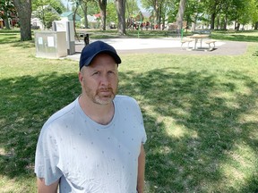 Matthew Campbell said residents near McBurney Park are frustrated that the new splash pad was open for one day before breaking down earlier this month