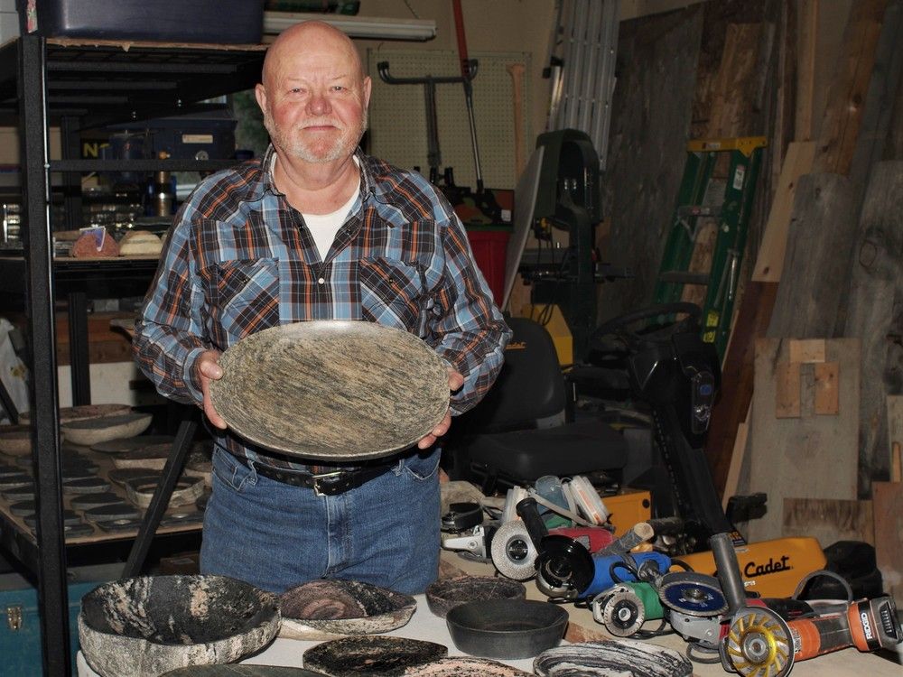 Retired lifelong masonry worker turns trade into stonework hobby ...