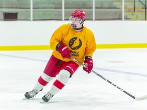 2006-birth-year forward Sebastien dos Reis earned a position on the roster of the AAA Soo Jr. Greyhounds of the Great North Under 18 Hockey League for the 2023-2024 season with standout performance at the team's recent tryout camp. BOB DAVIES