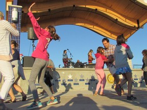 Dancers filled the space at the front of the Rotary Community Stage during a concert by Trent Severn in 2017 that was part of that year's Grand Bend Summer Sunset Sounds weekly live music series.
(File photo/Sarnia Observer)