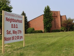Sarnia's Redeemer Lutheran Church on Indian Road is hosting a neighbourhood barbecue Saturday.
(Paul Morden/The Observer)