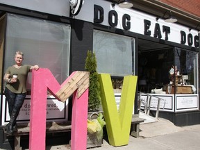 Chrissy McRoberts of Dog Eat Dog wants to encourage other businesses in the city to apply for grants after $10,000 from the My Main Street Local Business Accelerator program helped improve her store. (Tyler Kula/ The Observer)