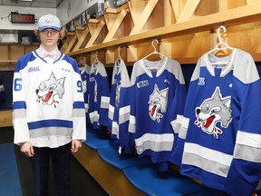 Sudbury Wolves first-round 2023 OHL Priority Selection draft pick Caden Taylor has committed to the OHL club. John Lappa/Sudbury Star/Postmedia Network