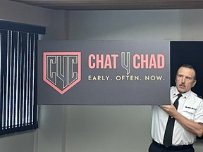 The Chat4Chad campaign was an important part of today's police board meeting.