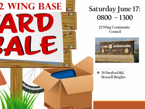 22 Wing/CFB North hosting a big yard sale June 17th | North Bay Nugget