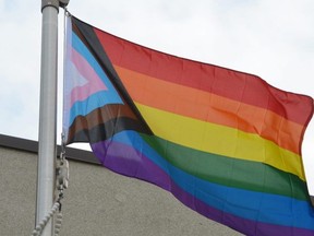 Pride flag in Owen Sound