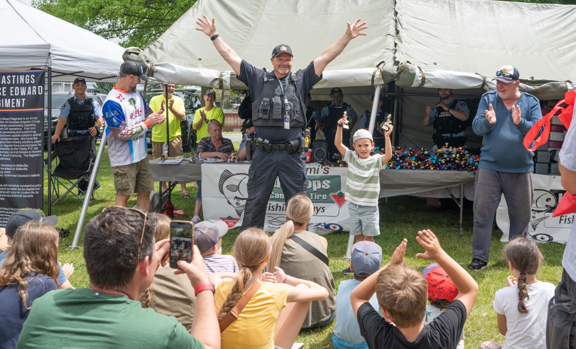 Cops connect with kids at Cops and Kids Fishing Derby
