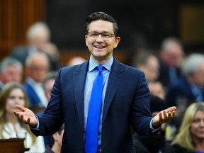 Conservative Leader Pierre Poilievre speaks during question period in the House of Commons Wednesday, June 21, 2023.