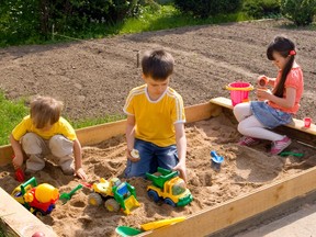 Children in a sandbox