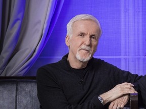 Director James Cameron poses for a photo to promote the film "Avatar: The Way of Water" in London, Sunday, Dec. 4, 2022.