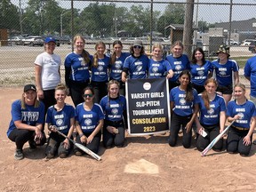 MDHS varsity girls slo-pitch