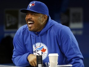 Toronto Blue Jays legend Jesse Barfield by the dugout before working with 50 participants Toronto Blue Jays first annual Winter Training Day in support of the Jays Care Foundation at the Rogers Centre in Toronto, Ont. on Thursday January 9, 2014.