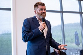 UCP candidate for Fort McMurray-Lac La Biche Brian Jean at the Fort McMurray Golf Club for an all-candidates forum during the 2023 Alberta Election campaign on May 23, 2023. Vincent McDermott/Fort McMurray Today/Postmedia Network