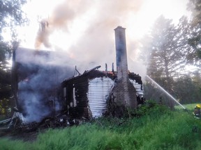 House fire on White Swan Road in Brant County