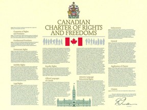 The official English version of the Canadian Charter of Rights and Freedoms, is shown. It's a good start, but Canada must do more, says Alex Neve.
