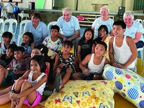 Canadian volunteers in the Philippines