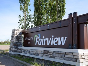 Fairview welcome sign.