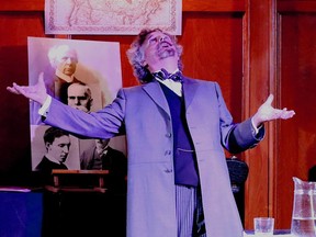 John D. Huston in "Civilized," playing at the Baby Grand Theatre in Kingston through June 4.