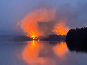 Centennial Lake forest fire