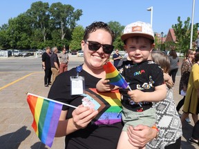 Bluewater Health Pride flag.