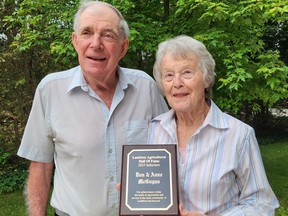 Don and Anne McGugan are among the 2023 inductees to the Lambton Agricultural Hall of Fame.