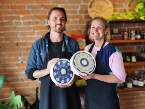 Robin (left) and Sarah Miller are the new owners of The Milk Maid in downtown Owen Sound, formerly owned and operated by Cody Hay. The Milk Maid won the Business of the Year Award (1-24 employees) at Wednesday night's Chamber of Commerce Business Excellence Awards. Photo supplied.