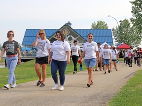 Attendees of Whitecourt's 2023 Pride Celebration embarked on the parade around the pond in Festival Park on Friday afternoon. This was the second year for the local Pride Celebration and the first time it has featured the walk around the pond.