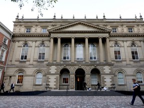 CP-Web. Osgoode Hall is seen in Toronto on Wednesday, Sept. 25, 2019. The building is home to Ontario’s Court of Appeal and also hears cases from Divisional Court and civil litigation before the Superior Court of Justice. THE CANADIAN PRESS/Colin Perkel ORG XMIT: CNP101
