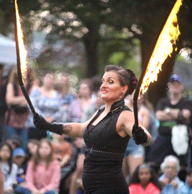 Light Show at Rotaryfest at Clergue Park on Friday, July 14, 2023 in Sault Ste. Marie, Ont. (BRIAN KELLY/THE SAULT STAR/POSTMEDIA NETWORK)