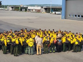 Firefighters in Mexico in Prince George