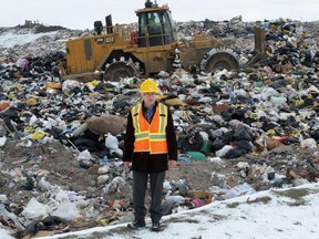 Jay Stanford, city hall's environment boss, at London's W12A landfill.  (Picture file)