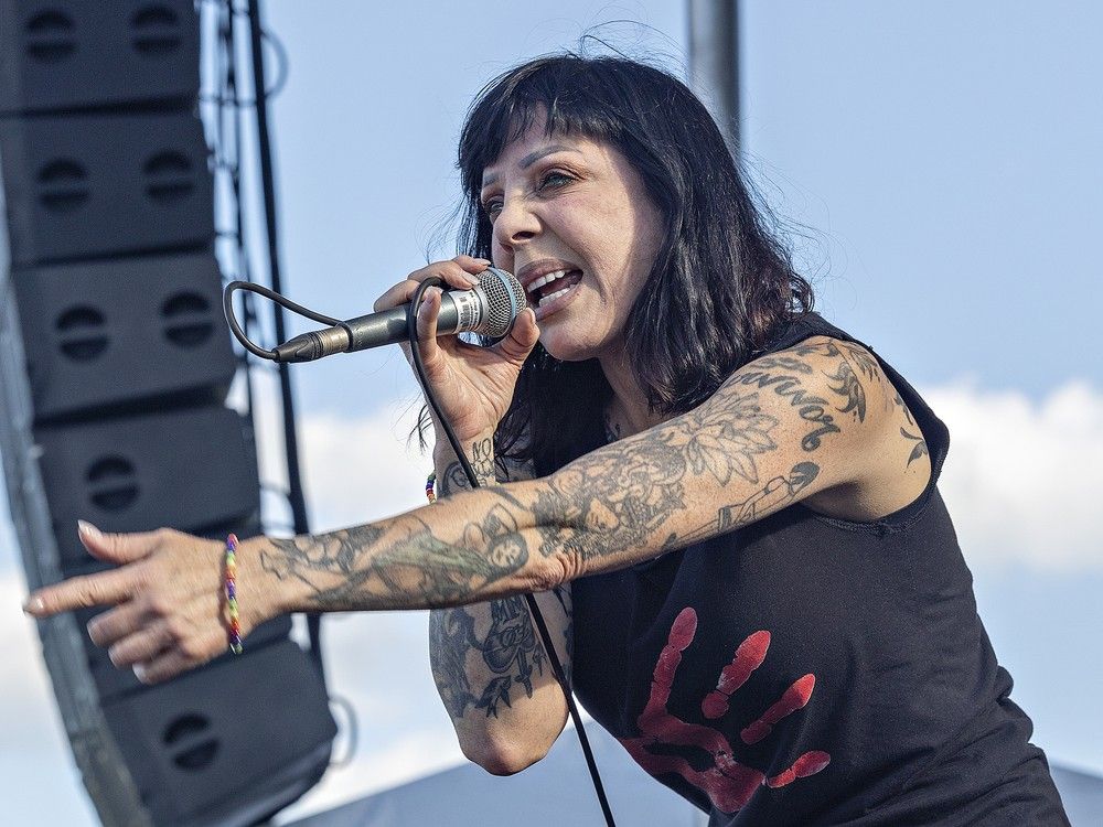 Bif Naked performs at Crewfest in Brantford