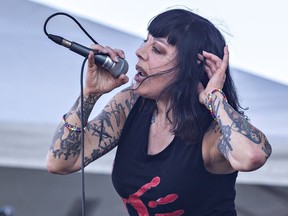 Bif Naked performs before a crowd of 8,000 on Saturday July 29, 2023 during CrewFest in Brantford.