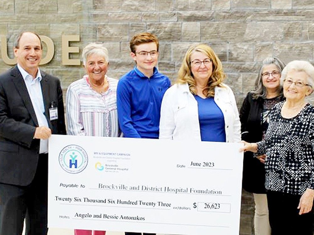 Antonakos family donates $26,623 to MRI campaign | Brockville Recorder ...