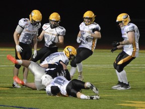 The North Bay Bulldogs are back in the win column after beating Sudbury 42-21 Saturday night